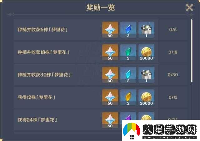 原神夢里生花活動玩法夢里生花種花玩法獎(jiǎng)勵(lì)