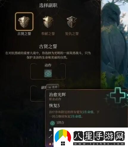 博德之門3圣武士副職業(yè)選哪個
