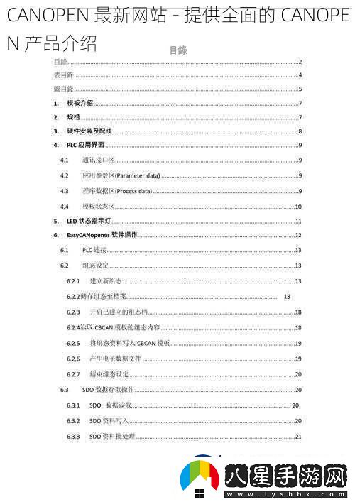 CANOPEN最新站提供全面的CANOPEN產(chǎn)品介紹