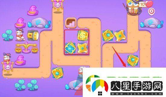 保衛(wèi)蘿卜4阿波與魔法寶藏第32關怎么過