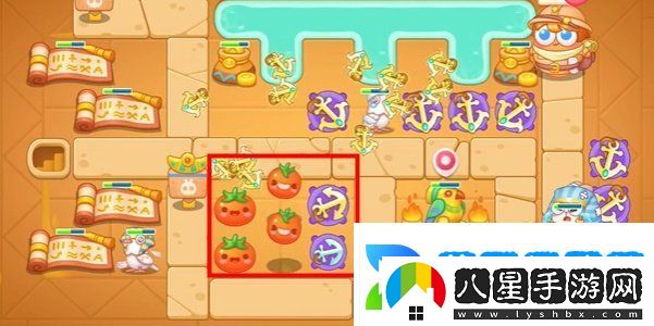 保衛(wèi)蘿卜4法老歸來第111關(guān)怎么過