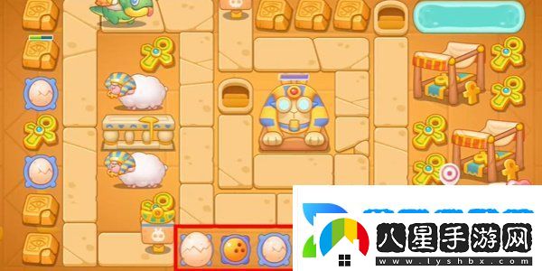 保衛(wèi)蘿卜4法老歸來第106關(guān)怎么過