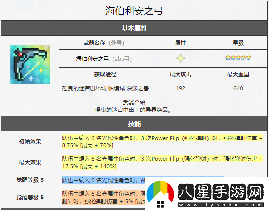 世界彈射物語abs弓海伯利安之弓怎么樣評(píng)測