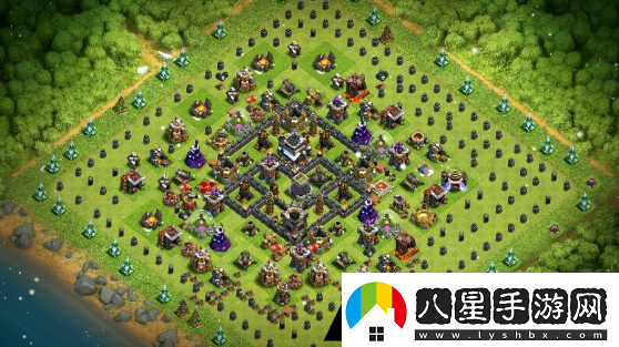 coc部落沖突9本后期陣型怎么布局